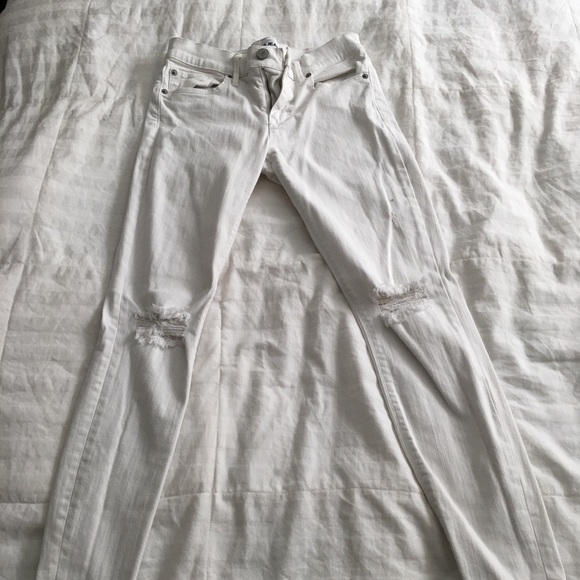 Express Pants - Ripped, White Express Jeans